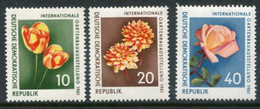 DDR / E. GERMANY 1961 Horticultural Exhibition MNH / **  Michel  854-56 - Ongebruikt