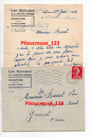 63 Puy De Dôme - " Enveloppe + Courrier - Café Restaurant De La Petite Vitesse - CAD Bains Du MONT DORE Du 13/06/1955 " - Sport & Turismo