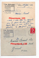 63 Puy De Dôme - " Enveloppe + Courrier - Café Restaurant De La Petite Vitesse - CAD Bains Du MONT DORE Du 13/06/1955 " - Sports & Tourisme
