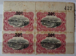BELGIAN CONGO BELGE : 1922 - N° 98  ** /*    INSCRIPTION MARGINALE    ROUILLE - Unused Stamps
