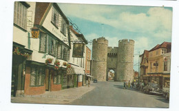 Kent Postcard Falstaff Hotel And West Gate Canterbury  Vintage Salmon Posted 1978 - Canterbury