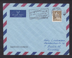 Denmark: Cover To Germany, 1965, 1 Stamp, Dancon UNFICYP, UN Forces Cyprus, Military Field Post? (minor Damage) - Covers & Documents