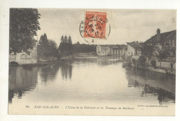 10/CPA - Bar Sur Aube - Usine De La Pelleterie Et Les Vannages De Mathaux - Bar-sur-Aube