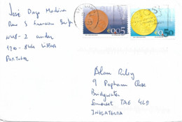Portugal Euro Coins Cover - Lettres & Documents