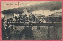 Schleißheim Flugplatz : Flieger Robert Janich - Théma Luftfahrt / Stempel Schleissheim  13.3.1916 - Krieg 1914 - 1918 - Oberschleissheim
