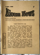 AICAM News - Notiziario Trimestrale Della AICAM - N. 7 Luglio 1998 - Meccanofilia