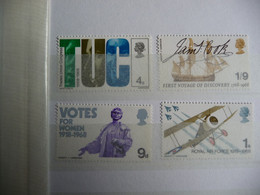 (ZK19)  Great Britain GB 1968 Anniversaries I Set Of 4, MNH - Neufs