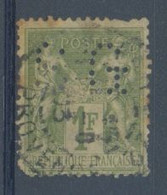 FRANCE : PERFIN : Y.82 Oblitéré Et Perforé : ## S G ## - Used Stamps