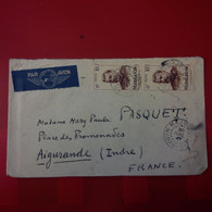 LETTRE MADAGASCAR TANANARIVE POUR AIGURANDE 1947 - Briefe U. Dokumente