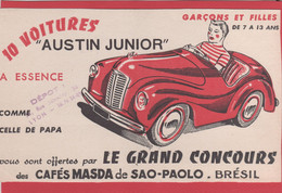 " AUSTIN JUNIOR "AUTOMOBILE.. LYON 34 RUE JABOULAY.. CAFE MASDA DE SAO- POLO. BRESIL.. GARCONS ET FILLES.. ..... BU 0003 - Automobil