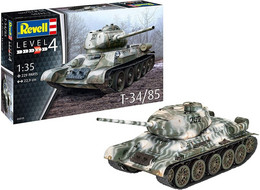 Revell - CHAR Soviétique T-34/85 T-34 85mm Maquette Militaire Kit Plastique Réf. 03319 Neuf NBO 1/35 - Vehículos Militares