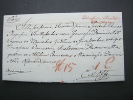 PRAG , ?   , Roter Stempel Auf Brief Mit Inhalt 1827 - ...-1918 Prephilately