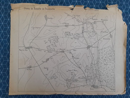 Carte Plan Champ De Bataille De Rezonville Gravelotte Metz  Mars La Tour Verdun 1870 - Cartes Topographiques