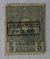 BELGIAN CONGO BELGE :  1889  -    CP 5     *    CAT: 240,00€         COLIS POSTAUX - Spoorwegzegels