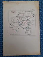 Carte Plan Champ De Bataille De Rezonville Gravelotte Metz  Mars La Tour Verdun 1870 - Cartes Topographiques