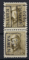 Koning Albert I Met Helm Nr. 166 Voorafgestempeld Nr. 5269   A + B Samenhangend NAMUR 1930 NAMEN  ; Staat Zie Scan ! RRR - Rollenmarken 1930-..