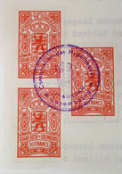 LUXEMBURG Taxe Communale 10 Francs Luxembourg Briefmarken Gestempelt - Revenue Stamps