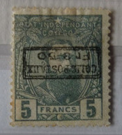 BELGIAN CONGO BELGE :  1889  -    CP 5-cu1    ( * )   CAT: 330,00€      COLIS POSTAUX + Certificat - Paketmarken
