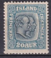 ISLANDE - 1913 - YVERT N°52 * MH FILIGRANE CROIX  - COTE = 185 EUR. - Ungebraucht