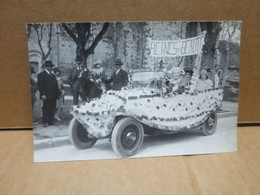 CHAROST (18) Carte Photo Cavalcade Automobile Décorée Animation Gros Plan - Otros & Sin Clasificación