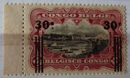 BELGIAN CONGO BELGE :  1921  - N° 89 -cu *  CAT: ?? ,00€      Sans Point Sous Le C De Droite - Ongebruikt