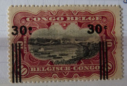 BELGIAN CONGO BELGE :  1921  - N° 89 -cu *  CAT: ?? ,00€      Sans Point Sous Le C De Droite - Unused Stamps