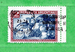 Delcampe - (Us.7) Argentina ° 1935 - Productions. ( Fruits ) Yv. 381.  Oblitérer.  Come Scansione. - Gebruikt