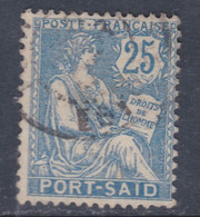 Port-Saïd N° 28 O , 25 C. Bleu Clair Oblitération Légère Sinon TB - Used Stamps