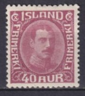 ISLANDE - 1931 CENTRE REFAIT - YVERT N° 150 * MH - COTE = 185 EUR - Neufs