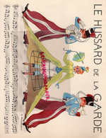ILLUSTRATEUR JACQUES TOUCHET -LE HUSSARD DE LA GARDE - CARTON LABORATOIRES LE BRUN -PENICILLINE- 5 RUE LUBECK-PARIS - Werbung