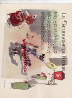 ILLUSTRATEUR JACQUES TOUCHET - LE GENDARME DE REDON 35 - CARTON LABORATOIRES LE BRUN -PENICILLINE- 5 RUE LUBECK-PARIS - Advertising