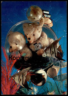 ÄLTERE POSTKARTE TEDDYBÄR TAUCHER U-BOOT BÄREN VERMENSCHLICHT FISCHE Teddy Bär Bear Ours Submarine Fish Postcard - Jeux Et Jouets