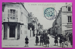 Cpa Avallon Rue De Lyon Prise Des Capucins Carte Postale 89 Yonne - Avallon