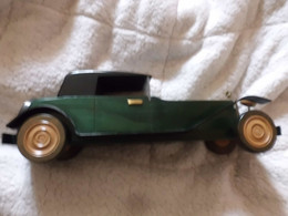 VOITURE ANCIENNE  EN BOIS SIGNEE CHENAL LONGUEUR 40 Cm - Andere & Zonder Classificatie