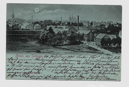 Delcampe - Solingen Mondschein Gelaufen 1898y.   E865 - Solingen