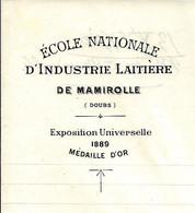 1900 CH. MARTIN ECOLE NATIONALE INDUSTRIE LAIT Mamirolle Doubs =>Vairet Baudot Ciry Le Noble Briqueterie Devenue Musée - 1900 – 1949