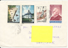 Romania Cover Sent To Denmark 30-9-1994 Topic Stamps - Cartas & Documentos