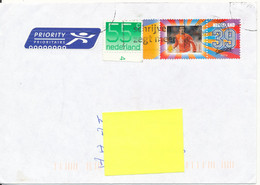 Netherlands Cover Sent To Denmark 30-8-2004 Topic Stamp SOCCER FOOTBALL The Flap On The Backside Of The Cover Is Missing - Briefe U. Dokumente