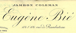 1903 Eugène Bié Jambon Coleman Paris Pour Vairet Baudot Ciry Le Noble Briqueterie Devenue Musée - 1900 – 1949