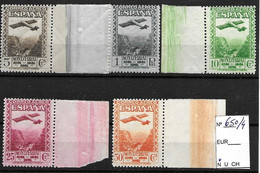 Montserrat Aérea 1931 MNH Serie Completa Sín Charnela, Borde De Hoja Edifil 650/4 Yvert 90/4 - Nuovi