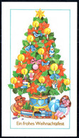 3822 - M. Stolarow Glückwunschkarte Klappkarte - Weihnachten Tannebaum Puppe Teddy - Planet Verlag DDR - Andere & Zonder Classificatie