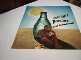 ANCIENNE PUBLICITE PERRIER C EST FOU 1977 - Poster & Plakate