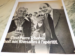 ANCIENNE PUBLICITE PIERRE TCHERNIA BOIT NOS  RIVESALTES  1976 - Alcools