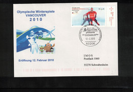 Germany / Deutschland 2010 Olympic Games Vancouver Opening Of The Games Interesting Cover - Hiver 2010: Vancouver