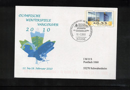 Germany / Deutschland 2010 Olympic Games Vancouver Interesting Cover - Invierno 2010: Vancouver