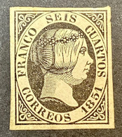 España  1851 Edifil 6 * Isabel II Muy Bonito. - Nuevos