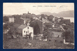 Corse Du Sud. Porto-Vecchio. Panorama Avec L'église Saint-Jean-Baptiste. Groupe D' Enfants.  1929 - Other & Unclassified