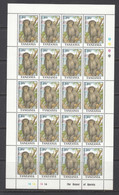 1992 Tanzania 10/- Chimpanzee Primates Complete Sheet Of 20 - Chimpanzees