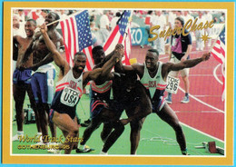 USA 4x100 M - MARSH & BURRELL & MITCHELL & CARL LEWIS - Athletics Super Chase Card (only 2.500 Ex.) Athletisme Athletik - Tarjetas