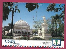 +- Cienfuegos (Cuba) Parque "José Martin" 2scans Porte Prepagado 1999 - Cuba
